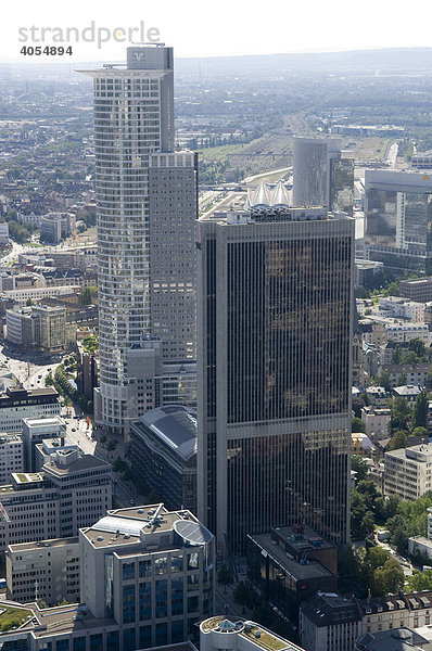 Hochhäuser  Frankfurter Büro-Center  Westend-Tower  Skyline im Stadtteil Westend  Frankfurt am Main  Hessen  Deutschland  Europa