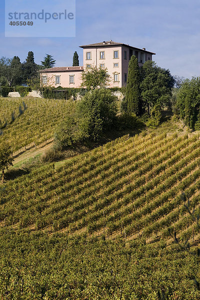 Weingut und Luxushotel Villa Mangiacane  San Casciano  Chianti  Provinz Florenz  Firenze  Toskana  Italien  Europa
