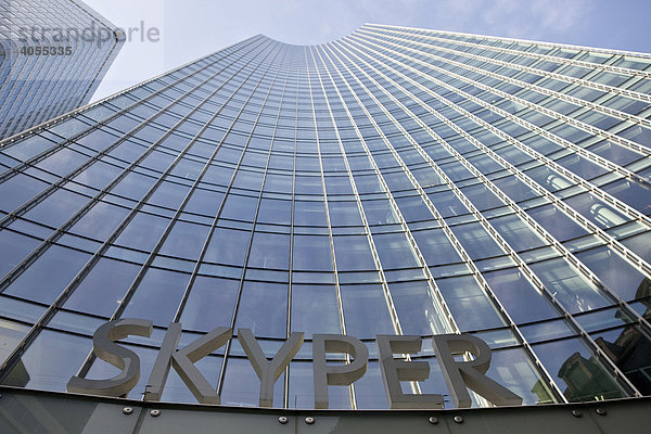 Hochhäuser  Skyper  Frankfurt  Hessen  Deutschland  Europa