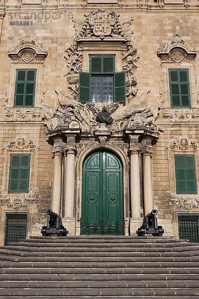 Auberge de Castille  Sitz des Premierministers von Malta  Valletta  Malta  Europa