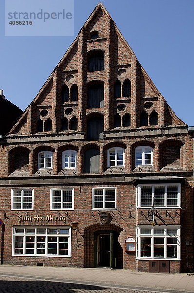 Gotisches Giebelhaus  Lüneburg  Niedersachsen  Deutschland  Europa