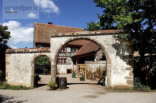 Große Hofanlage Oberelsass  17. Jhd.  Eco-Museum  Ungersheim  Elsass  Frankreich  Europa