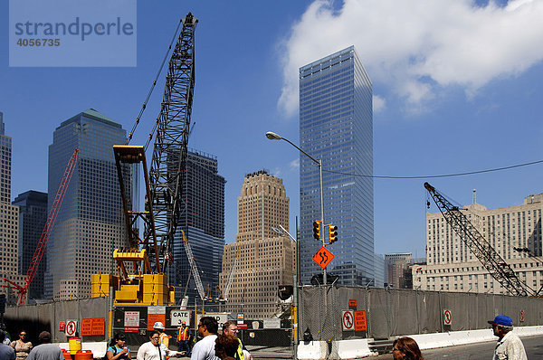 Baustelle am Ground Zero  New York City  USA