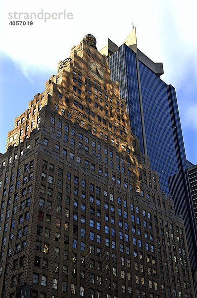 Hochhäuser  alt und neu  New York City  USA