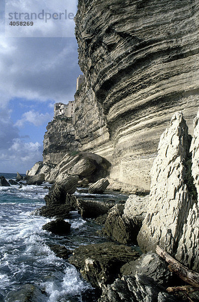 Steilküste  Bonifacio  Korsika  Frankreich  Europa