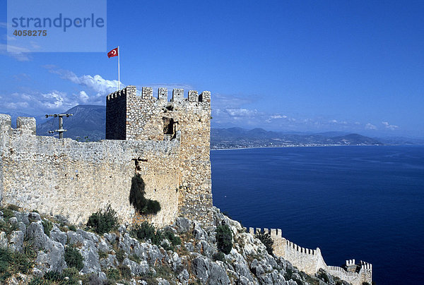 Burg  Alanya  Türkische Riviera  Türkei