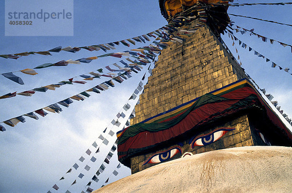Bodnath Stupa  Kathmandu  Nepal  Asien