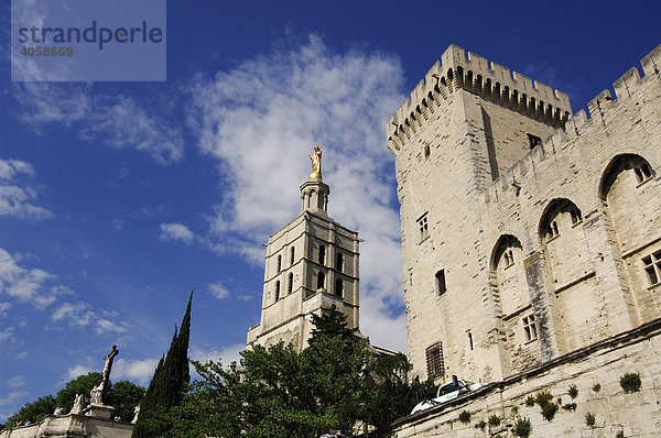 Papstpalast  Avignon  Provence  Frankreich  Europa