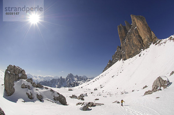 Drei Zinnen  Hochpustertal  Dolomiten  Südtirol  Italien  Europa