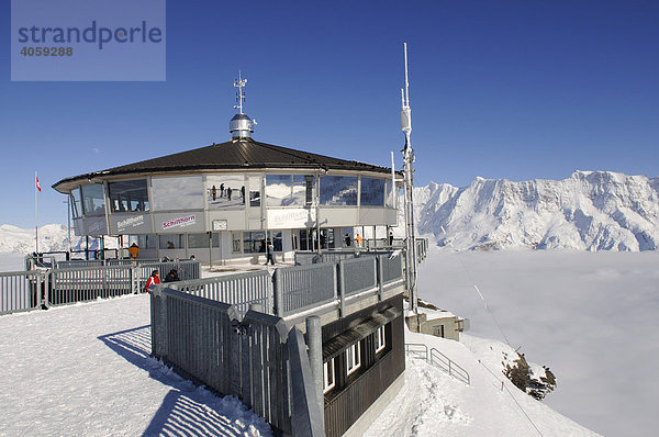 Bergstation Schilthorn  Piz Gloria  Lauterbrunnen  Berner Alpen  Schweiz  Europa