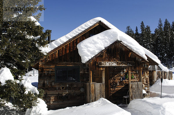 Blockhütte  Dunton Hot Springs Lodge  Colorado  USA