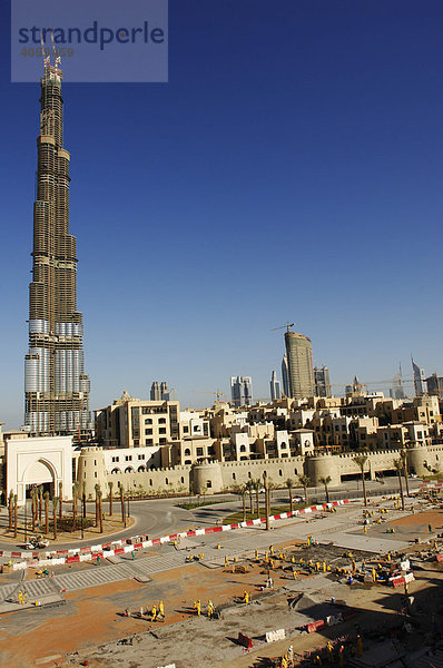 Höchstes Haus der Welt  Burj Dubai  Dubai  Vereinigte Arabische Emirate  Naher Osten