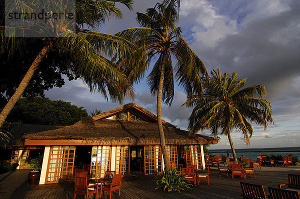 Atoll Grill Restaurant  Full Moon Resort  Malediven  Indischer Ozean