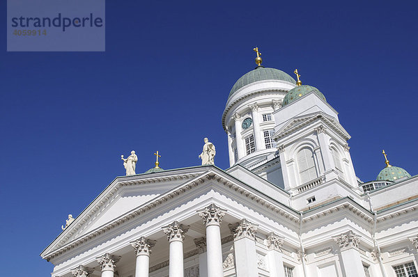 Tuomiokirkko Kathedrale  Dom  Teilansicht  Helsinki  Finnland  Europa