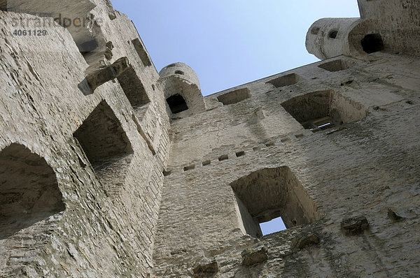 Burgruine Hoher Schwarm  Saalfeld  Thüringen  Deutschland  Europa