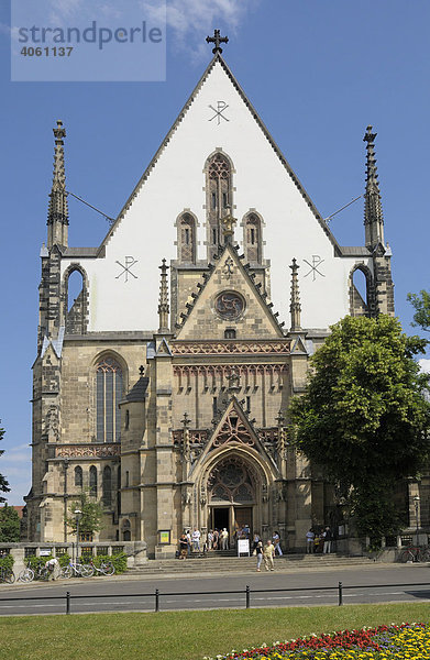 Thomaskirche  Leipzig  Sachsen  Deutschland  Europa