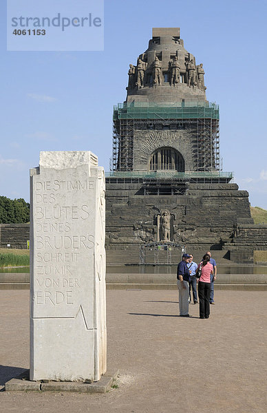 Völkerschlachtdenkmal  Leipzig  Sachsen  Deutschland  Europa