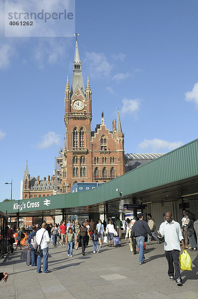 St. Pancras  King's Cross Station  London  Großbritannien  Europa