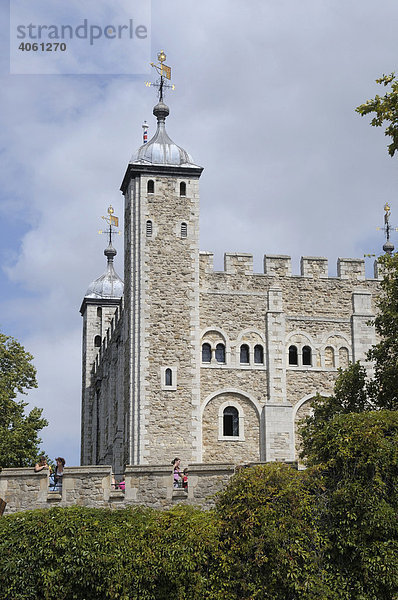 White Tower  Tower of London  London  Großbritannien  Europa