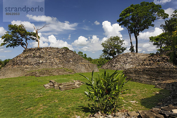 Maya Ruinen von Lubaantun  Bauten ohne Mörtel  Punta Gorda  Belize  Zentralamerika  Karibik