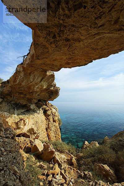 Kamara Tou Koraka  Felsentor  Halbinsel  Kap Gkreko  Larnaca  Zypern  Asien