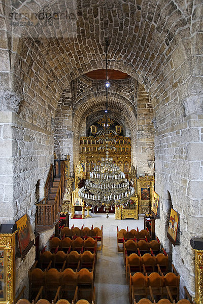 Innenraum Lazaruskirche  Altar  Bestuhlung  Larnaca  Zypern  Asien