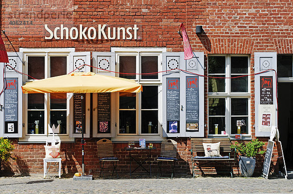 Geschäft Schoko-Kunst  Holländisches Viertel  Potsdam  Brandenburg  Deutschland  Europa