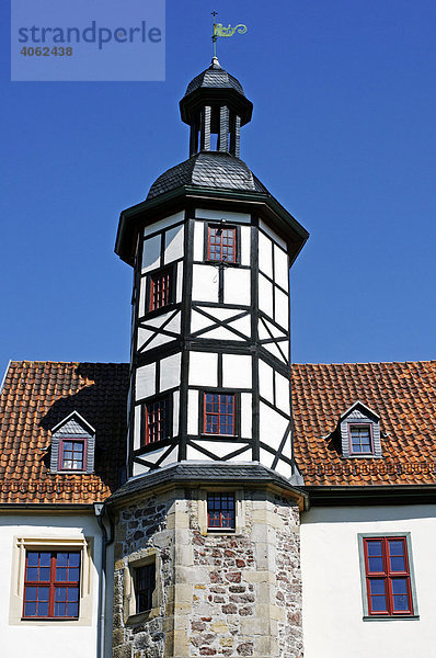 Alte Residenz  Fachwerkturm  Eisenach  Thüringen  Deutschland  Europa