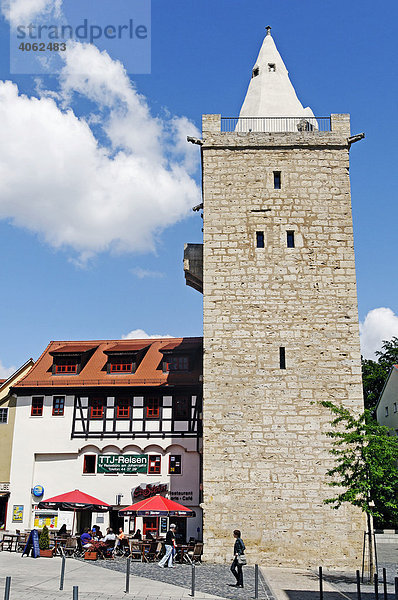 Historischer Pulverturm  Jena  Thüringen  Deutschland  Europa