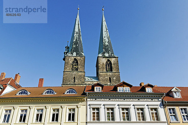 Kirche St. Nikolai  Stadt Quedlinburg  Weltkulturerbe der UNESCO  Sachsen-Anhalt  Deutschland  Europa
