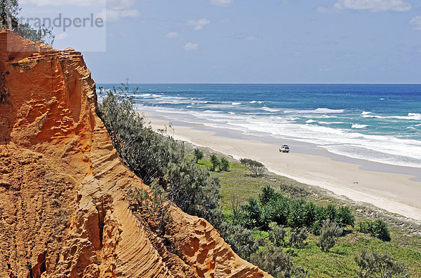 Sandformation am Red Canyon und 75-Mile-Beach  Sandinsel Fraser Island  Queensland  Australien