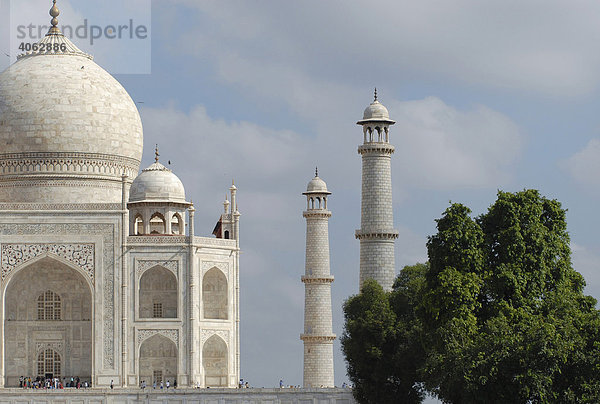 Grabmal Taj Mahal  Agra  Uttar Pradesh  Nordindien  Indien  Asien