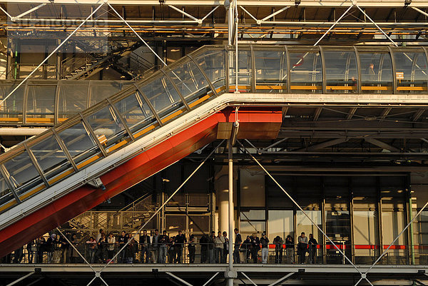 Kunst- und Kulturzentrum Centre Georges Pompidou in Paris  Frankreich  Europa