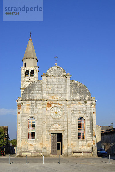 Pfarrkirche Mariä Verkündigung in Svetvincenat  Zentral-Istrien  Kroatien  Europa