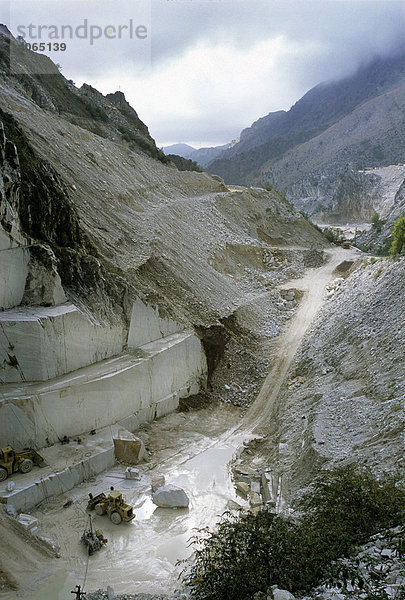 Marmorsteinbrüche Cave di Fantiscritti bei Carrara  Provinz Massa-Carrara  Toskana  Italien  Europa