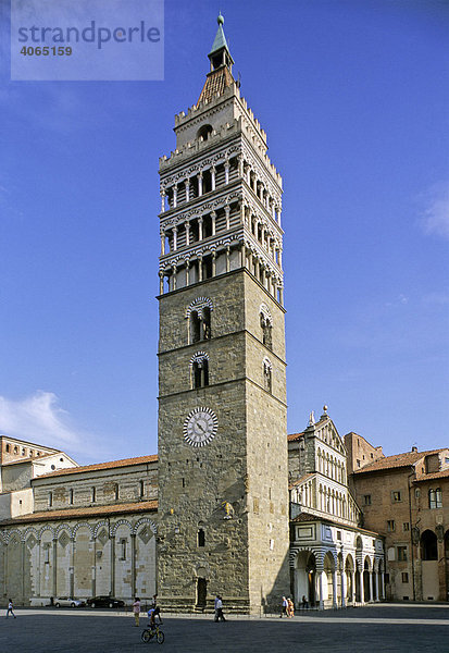 Campanile  Dom San Zeno  Pistoia  Toskana  Italien  Europa