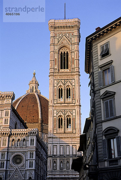 Dom Santa Maria del Fiore  Campanile  Florenz  Firenze  Toskana  Italien  Europa