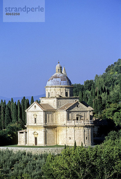 Wallfahrtskirche Madonna di San Biagio  Montepulciano  Provinz Siena  Toskana  Italien  Europa