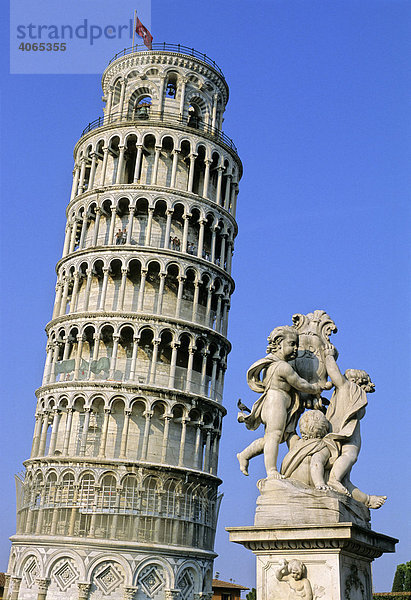 Campanile  schiefer Turm  Dom Santa Maria Assunta  Campo dei Miracoli  Pisa  Toskana  Italien  Europa