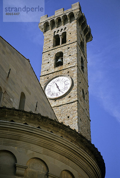 Campanile des Dom San Romolo  Fiesole  Provinz Florenz  Firenze  Toskana  Italien  Europa