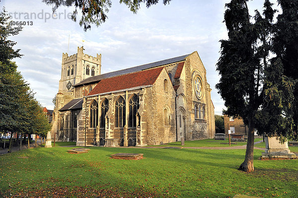 Waltham Stiftskirche in Essex  London  Großbritannien  Europa