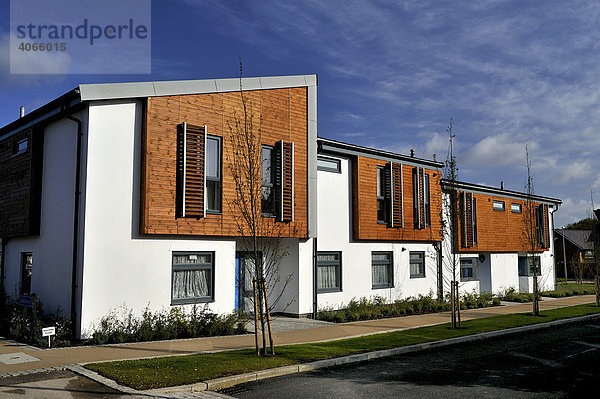 Moderne Architektur  Häuser in New Hall  Harlow in Essex  Großbritannien  Europa