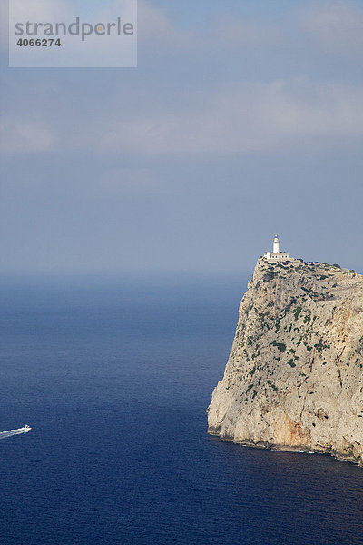Leuchtturm am Cap Formentor  Mallorca  Balearen  Spanien  Europa