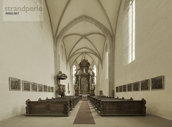 Klosterkirche Johannes der Täufer in Mariaburghausen  Unterfranken  Bayern  Deutschland  Europa