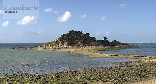 Ile Steréc in der Bucht von Morlaix  Bretagne  Frankreich  Europa