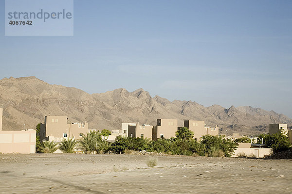 Wüste  Wohngebiet  Oman  Naher Osten