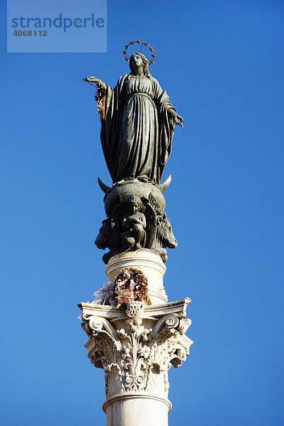 Säule der Immacolata  Piazza Mignanelli  Rom  Italien  Europa