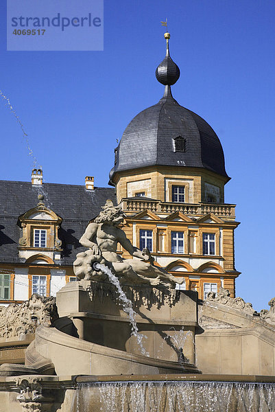 Schloss Seehof  Memmelsdorf  bei Bamberg  Oberfranken  Bayern  Deutschland  Europa