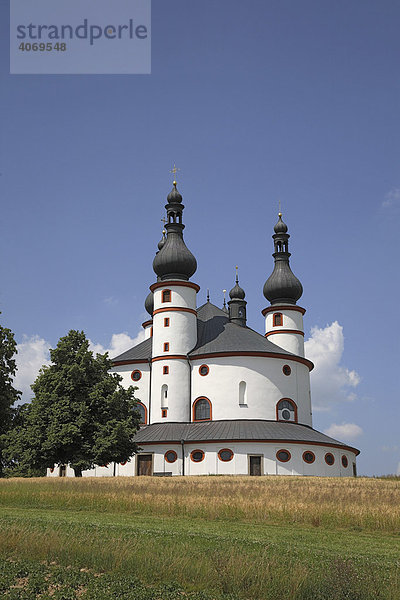Die Dreifaltigkeitskirche Kappl  Pilgerkirche bei Waldsassen  Oberpfalz  Bayern  Deutschland  Europa