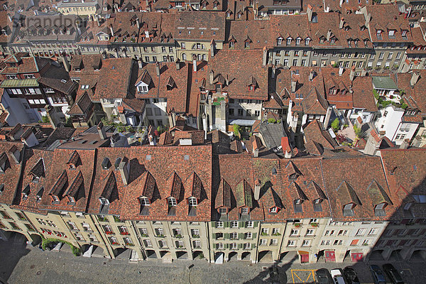 Übersicht über die Altstadt von Bern  Schweiz  Europa